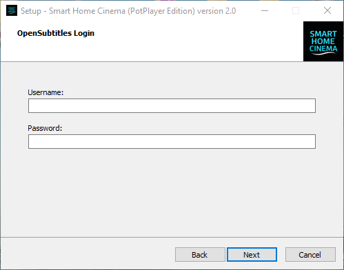OpenSubtitles credentials