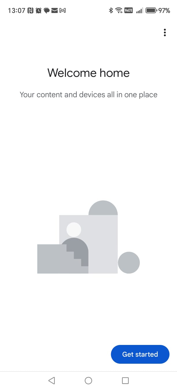 Google Home app install screen