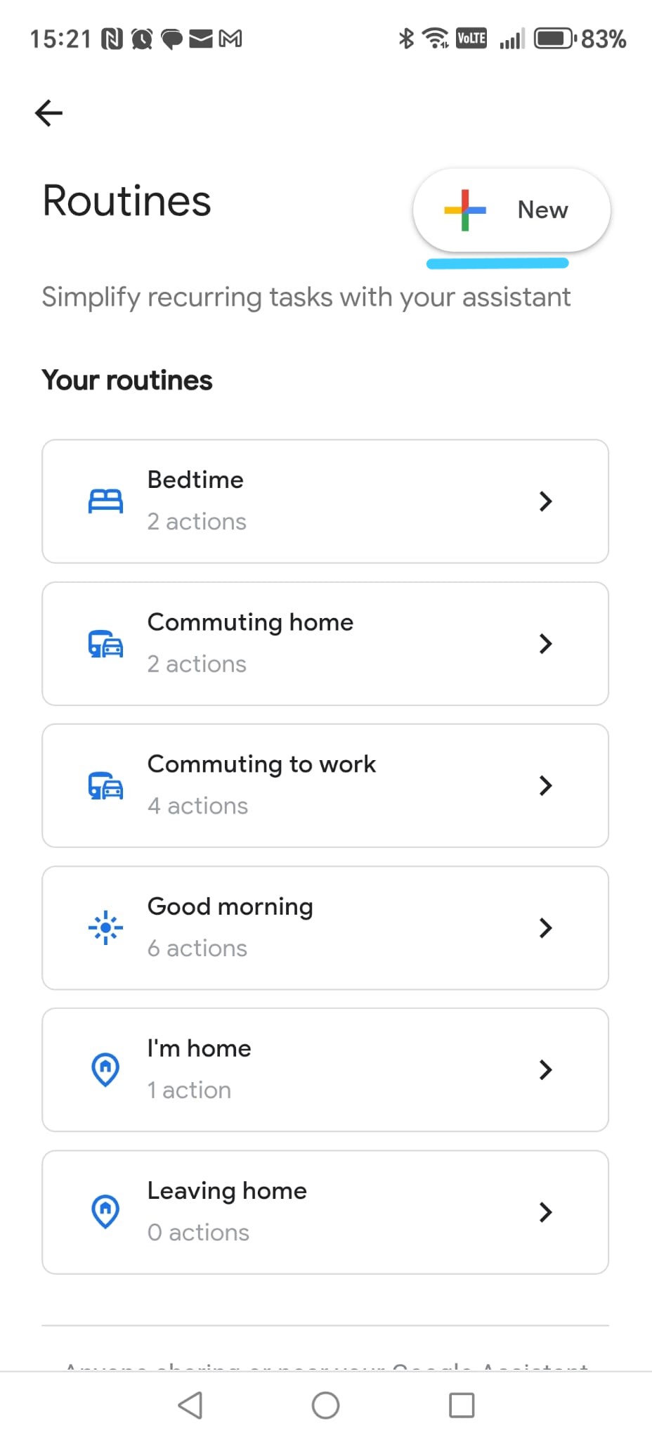 Create new routine