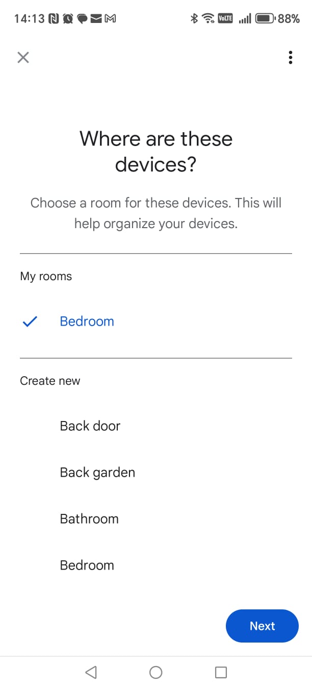 Choose room