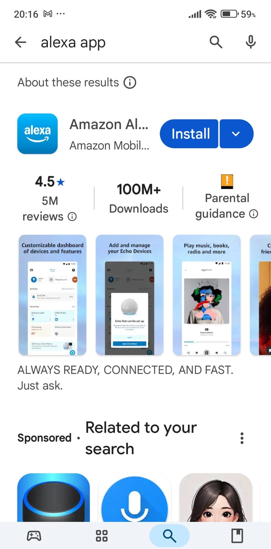 Install Amazon Alexa app